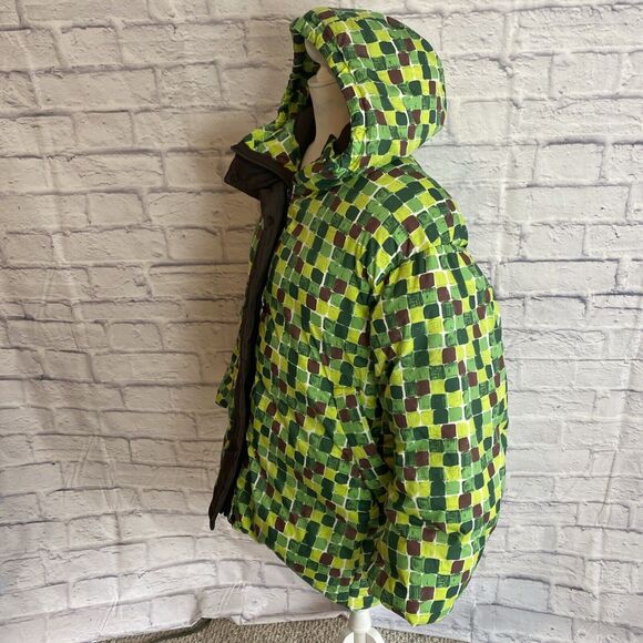 Uniqlo Marni Oversized Down All Over Print Hooded Puffer Coat Size Small - Picture 8 of 13